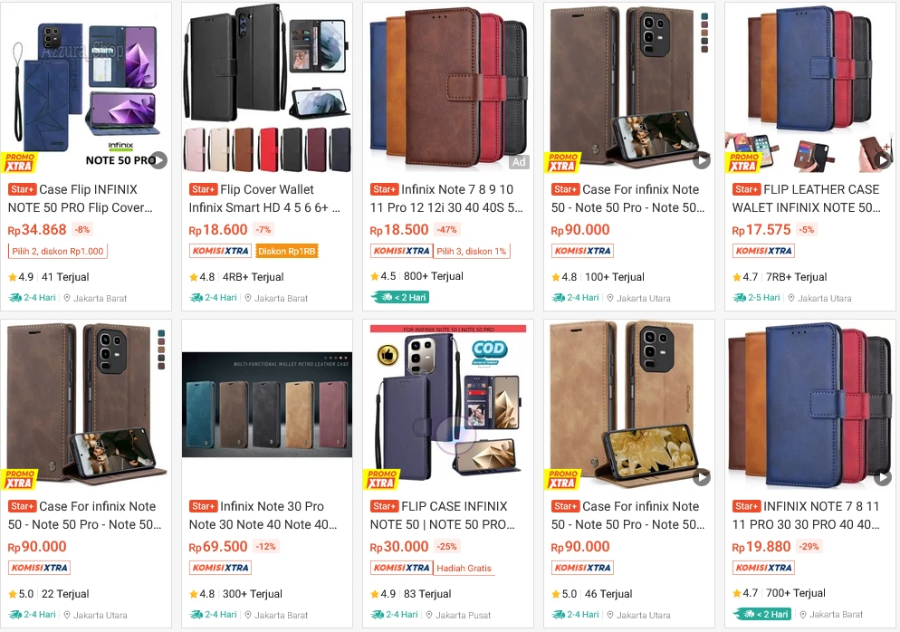 Filp Leather Case Infinix Note 50 Pro 4G